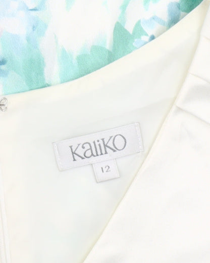 Kaliko Women's Multicoloured Peplum Floral Dress Size 12