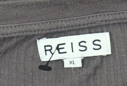 Womens UK Size XL Reiss Brown  T-Shirt