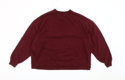 Mens UK Size S American Eagle Red Pullover Sweatshirt