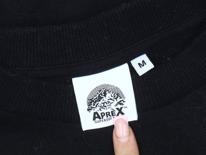 Aprex Men's Black Graphic Sweatshirt M