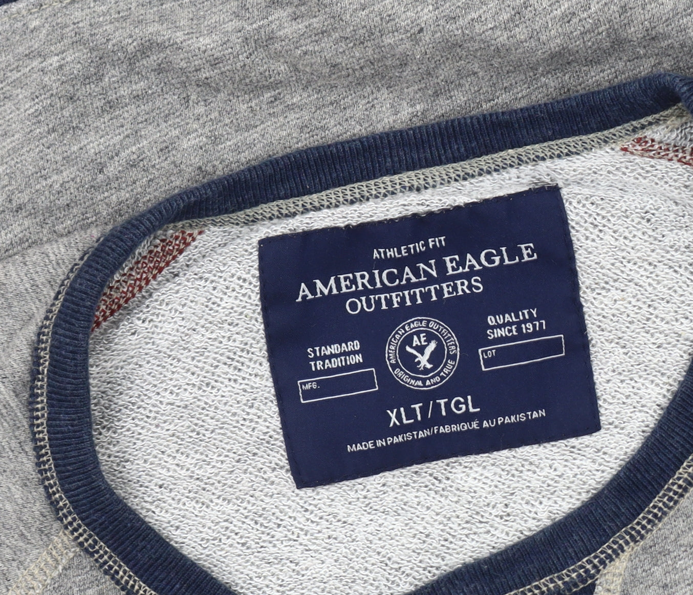 American Eagle Men's Grey XL Pullover Jumper