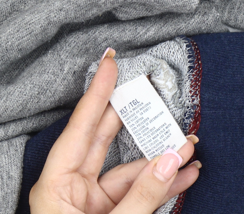 American Eagle Men's Grey XL Pullover Jumper