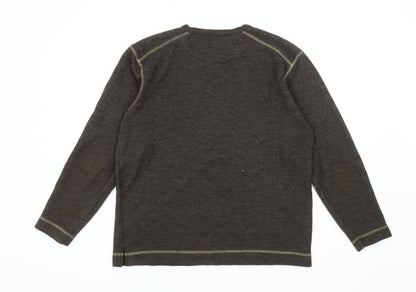 Rocha John Rocha Men's Grey Pullover Sweatshirt S Logo