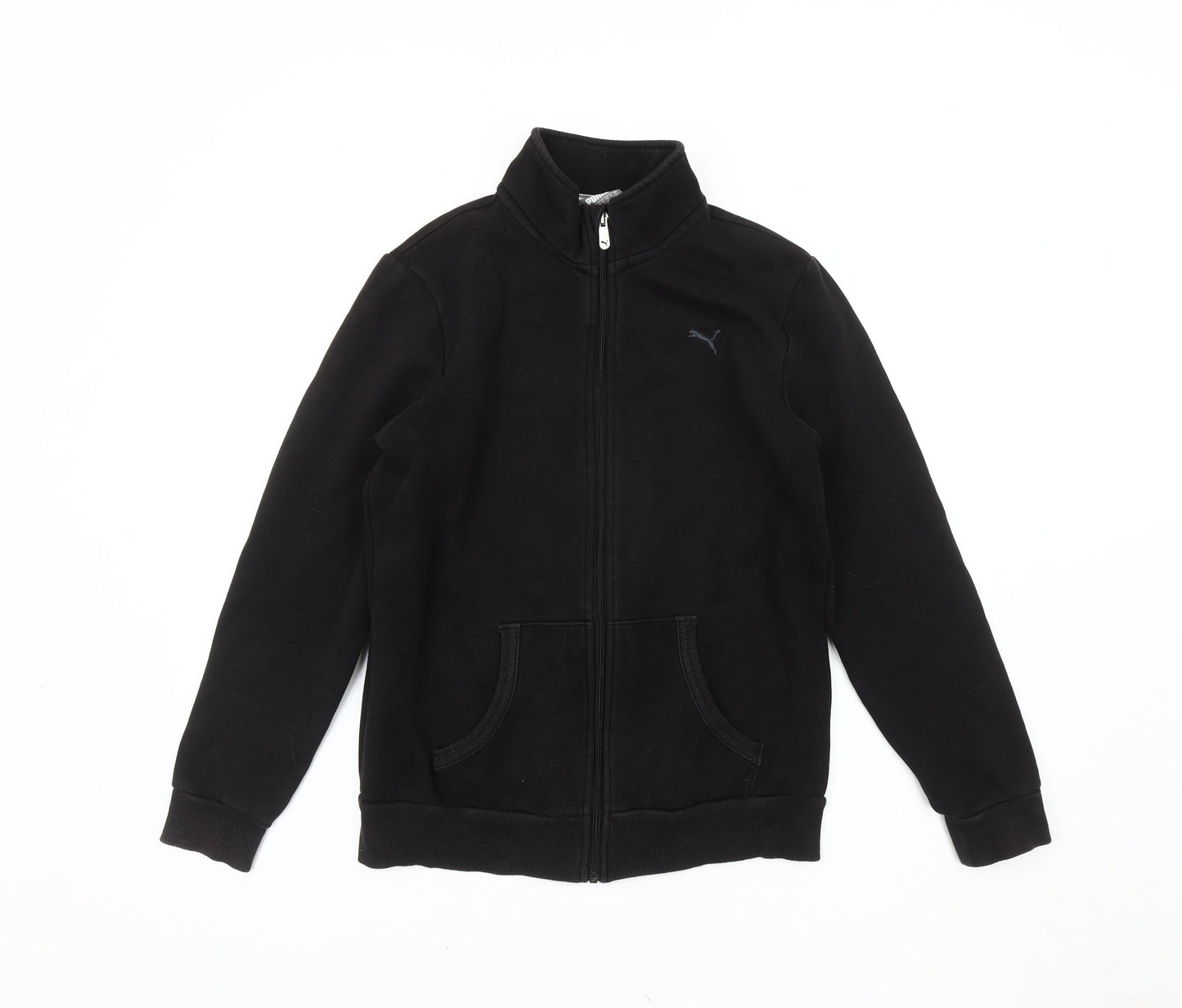 Puma Women's Black Jacket, Size 12, Casual Sports Style