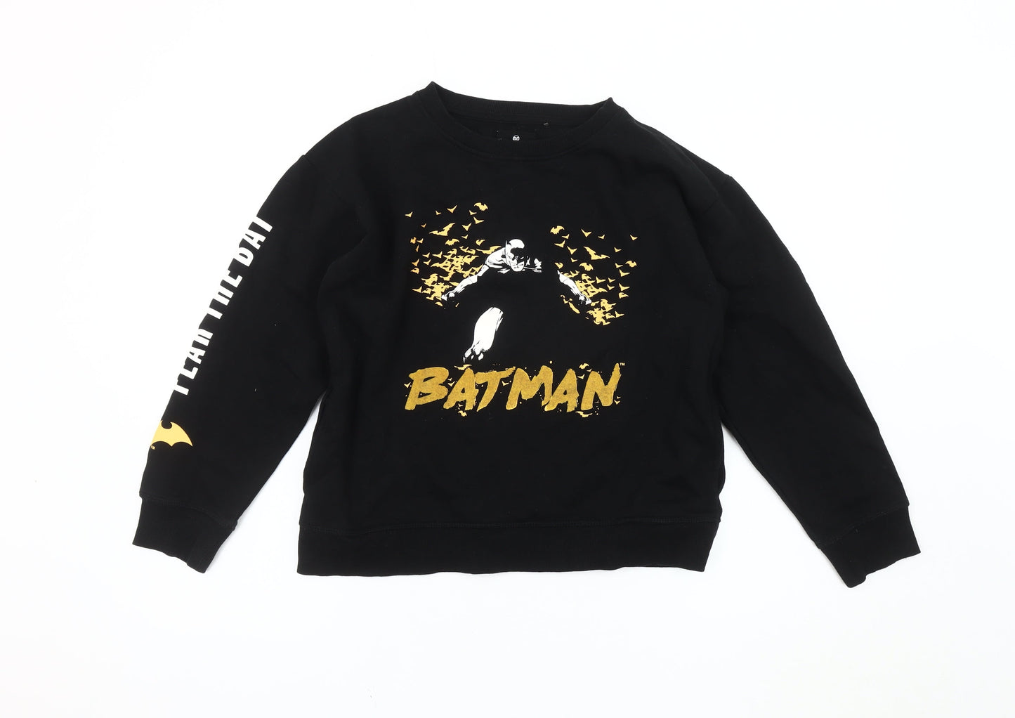 DC Comics Boys' Black Batman Graphic Sweatshirt, Size 164