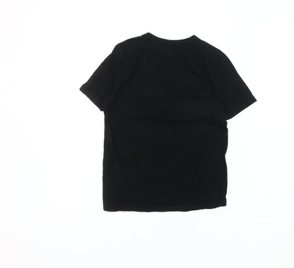 GAP Boys Black Sports Theme Cotton T-Shirt, Size 8