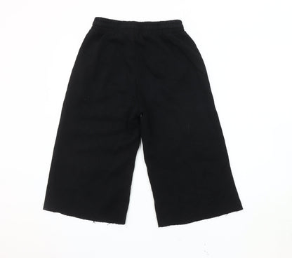 Bershka Women's Black Jogger Trousers Size 8