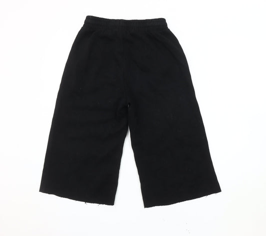Bershka Women's Black Jogger Trousers Size 8