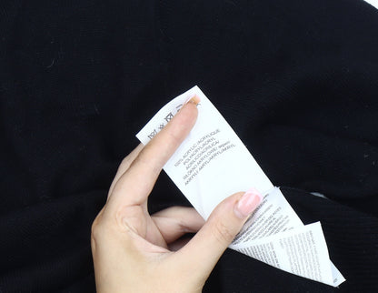 Brave Soul Men's Black Acrylic Crew Neck Jumper