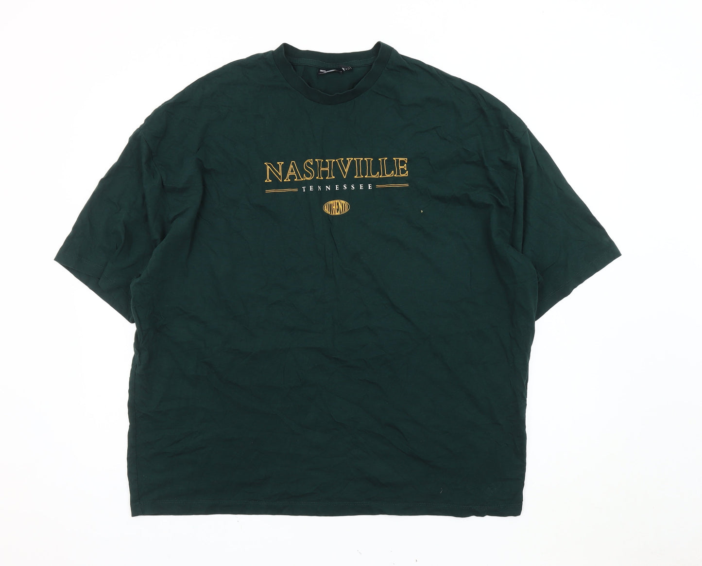 Mens UK Size XL ASOS Design Green  T-Shirt