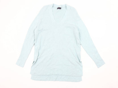 Womens UK Size 14 Marks and Spencer Blue Pullover Jumper