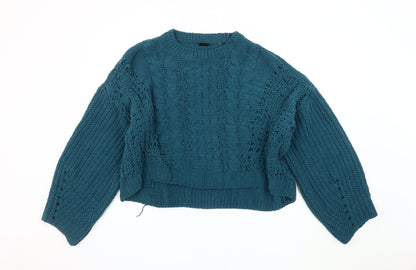 Womens UK Size L Urban Outfitters Blue Pullover Jumper