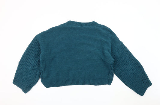 Womens UK Size L Urban Outfitters Blue Pullover Jumper