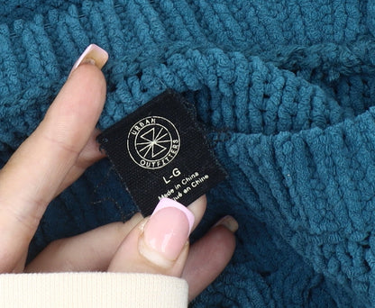 Womens UK Size L Urban Outfitters Blue Pullover Jumper