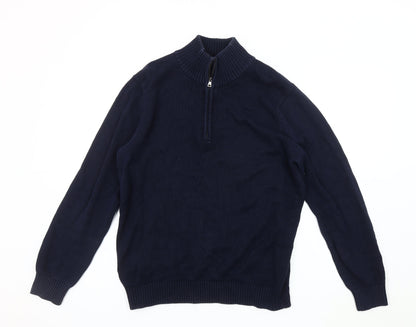 Austin Reed Men's Medium Blue Pullover Jumper