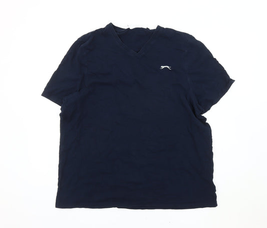 Slazenger Men's Blue 2XL V-Neck T-Shirt