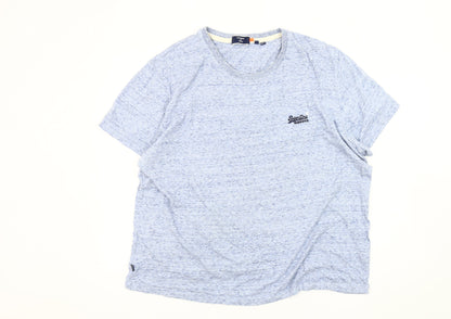 Superdry Men's Blue 2XL Crew Neck T-Shirt