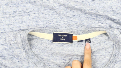 Superdry Men's Blue 2XL Crew Neck T-Shirt