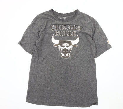 Unisex Adults UK Size 10-12 NBA Grey  T-Shirt