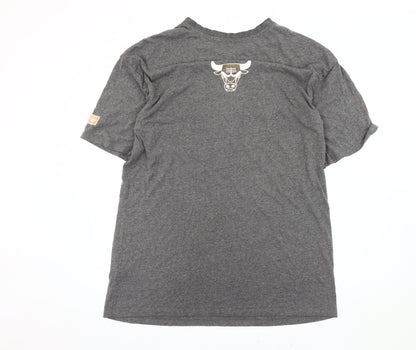 Unisex Adults UK Size 10-12 NBA Grey  T-Shirt