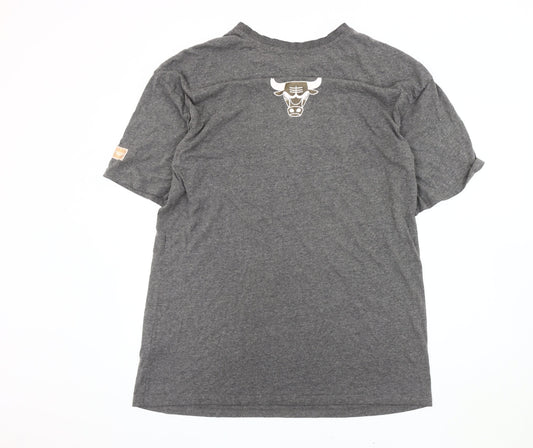 Unisex Adults UK Size 10-12 NBA Grey  T-Shirt