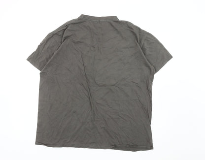 Boohoo Women's Grey T-Shirt Size 18 Western Style