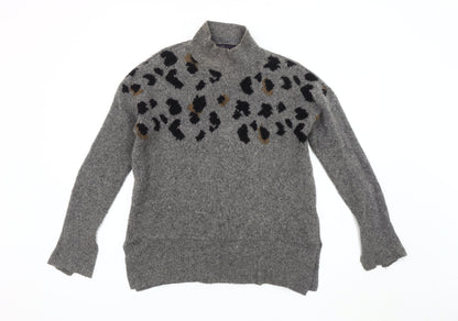 Womens UK Size M Marks and Spencer Grey Pullover Jumper