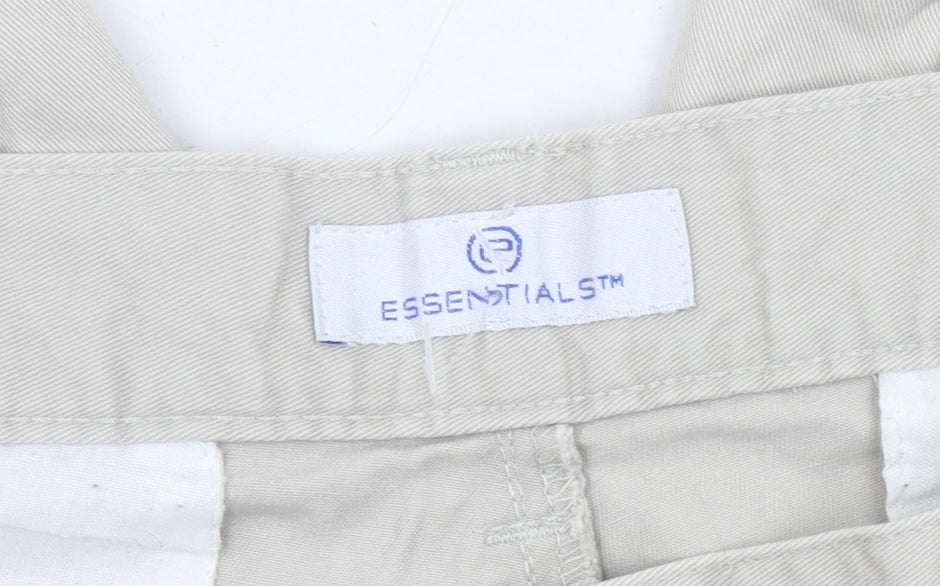 Essentials Men's Beige Chino Trousers, Size L