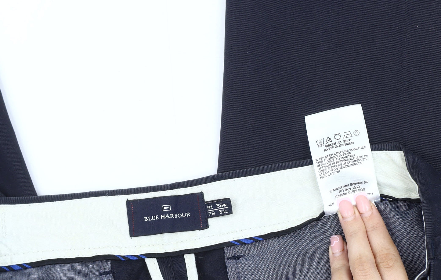 Marks and Spencer Men's Black XL Trousers