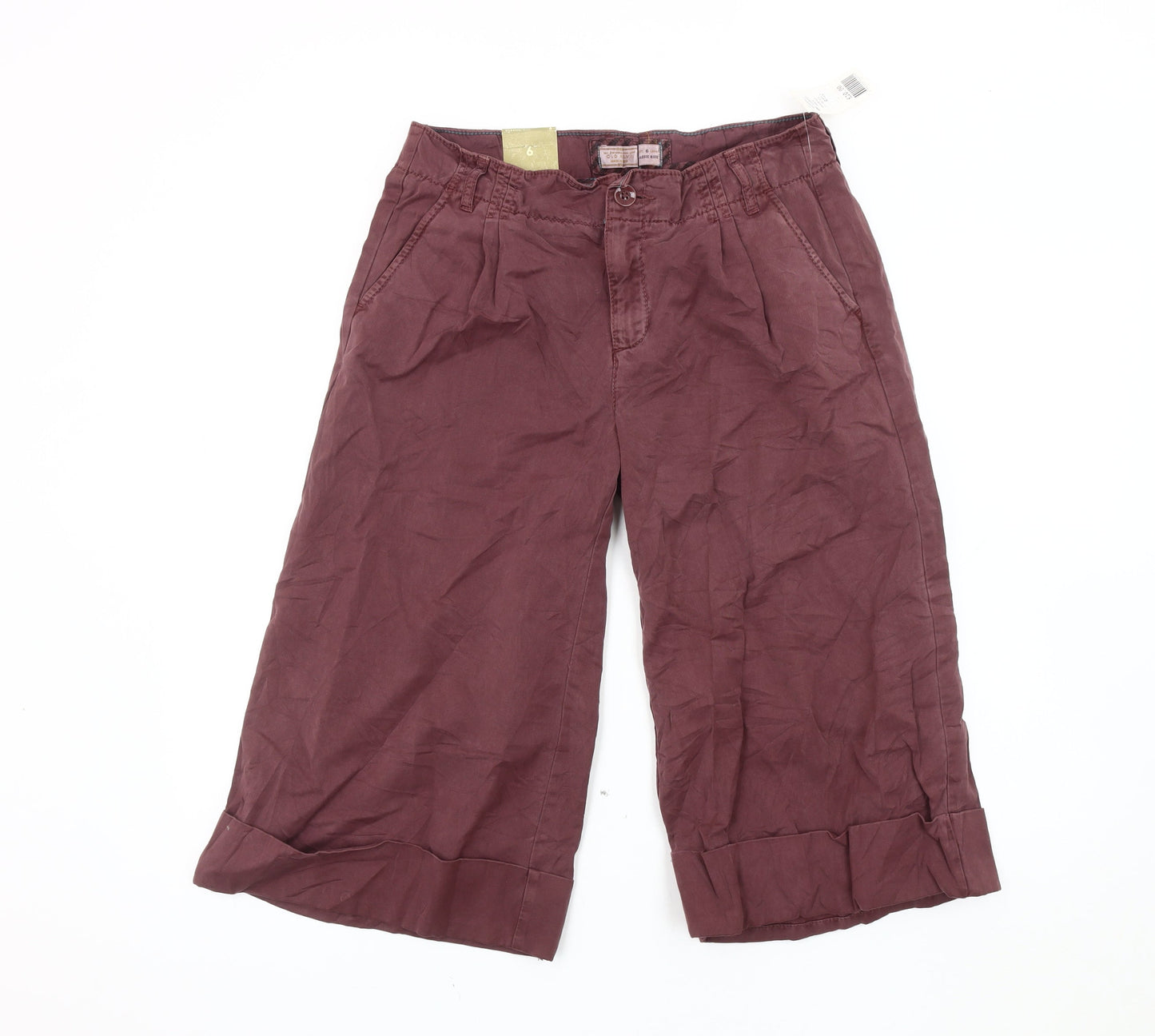 Womens UK Size 6 Old Navy Classic Fit Cropped Red Trousers
