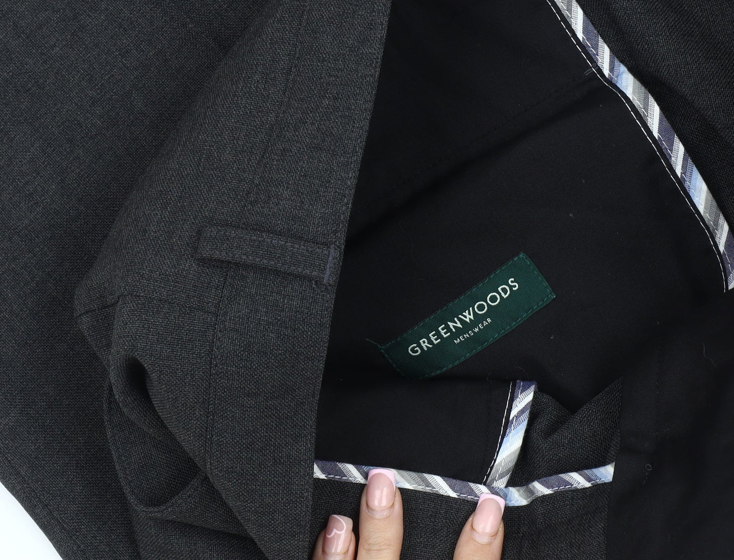 Greenwoods Men's Black Dress Pants 36 Regular Fit