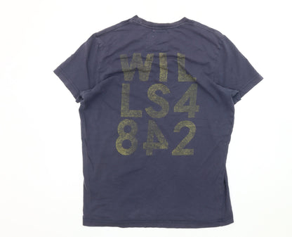 Jack Wills Men's Navy Graphic Print T-Shirt M