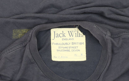 Jack Wills Men's Navy Graphic Print T-Shirt M
