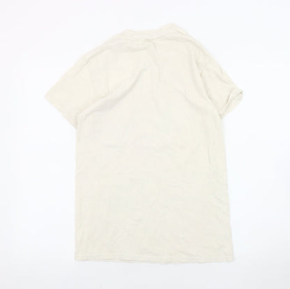 Womens UK Size 8 River Island Beige  T-Shirt