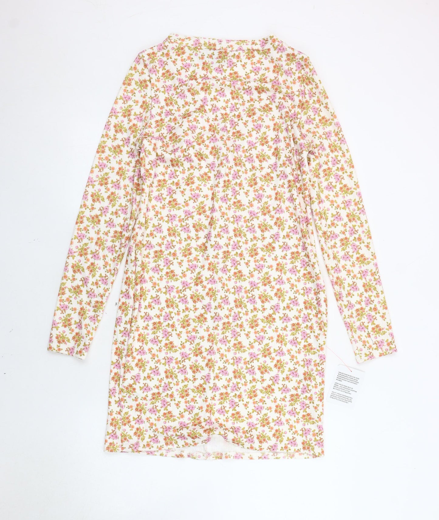 ASOS Women's Multicoloured Floral Shift Dress - Size 14
