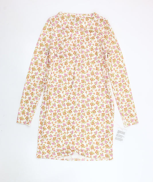 ASOS Women's Multicoloured Floral Shift Dress - Size 14