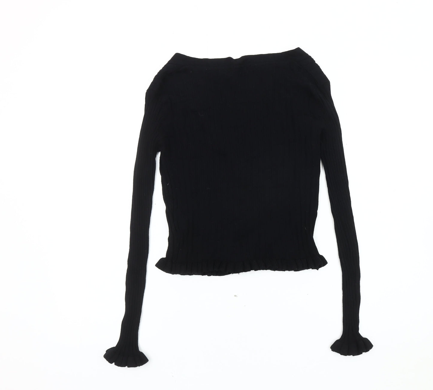 Womens UK Size S Brave Soul Black Cardigan Jumper