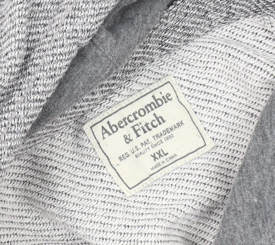 Abercrombie & Fitch Men’s Grey Pullover Hoodie 2XL