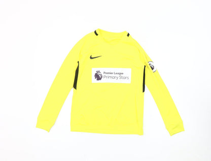 Nike Boys Yellow Football Jersey T-Shirt 10-12 Years