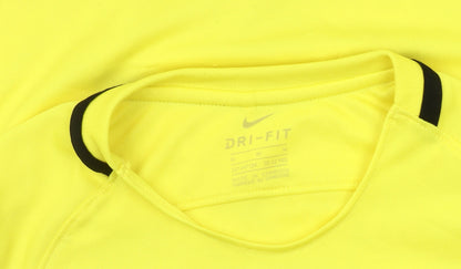 Nike Boys Yellow Football Jersey T-Shirt 10-12 Years