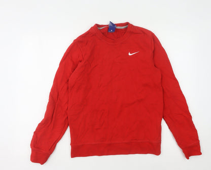 Mens UK Size S Nike Red Pullover Sweatshirt
