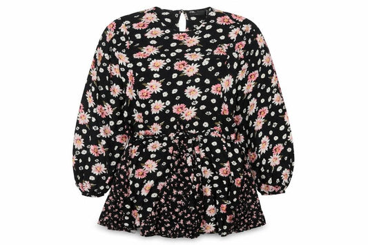 ASOS DESIGN Women's Black Floral Dress Size 16