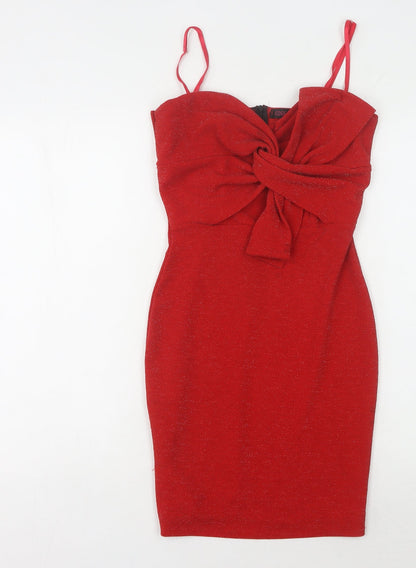 Edge Street Women's Red Bodycon Dress Size 8