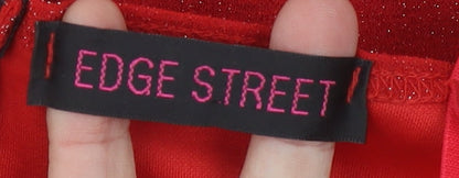 Edge Street Women's Red Bodycon Dress Size 8