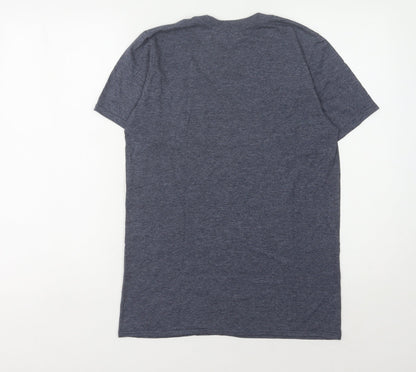 Route 66 Men's Grey Graphic Print T-Shirt - S