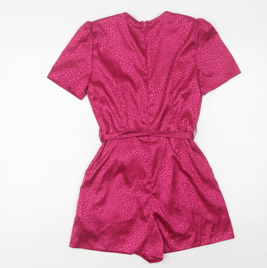 Nobody's Child Pink Animal Print Playsuit, Size 8