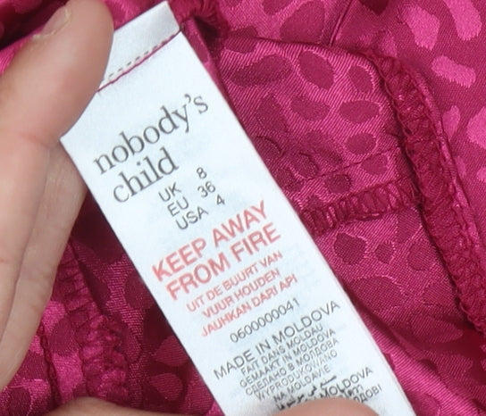 Nobody's Child Pink Animal Print Playsuit, Size 8