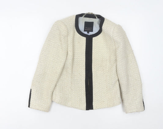 Ted Baker Women's Ivory Blazer, Size S, Lined, Winter