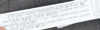 Zara Basic Grey Plaid Blazer Women's M Single-Breasted