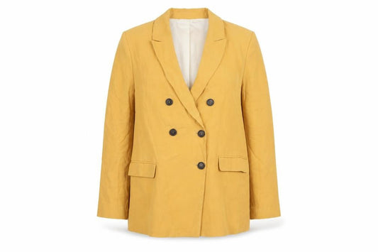 Womens UK Size 12 Zara Regular Yellow Blazer